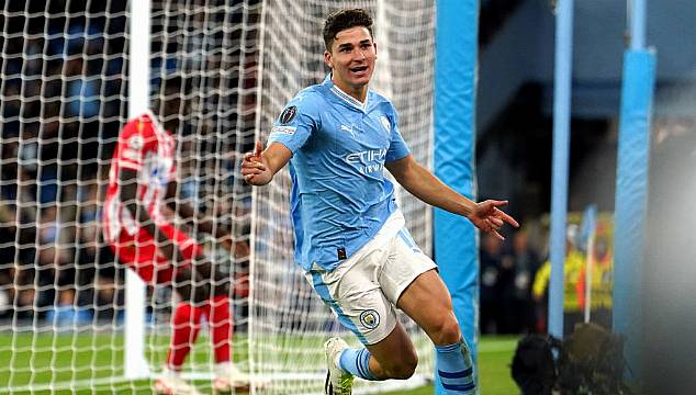 Julian Alvarez Leads Manchester City To Come-From-Behind Win Against Red Star