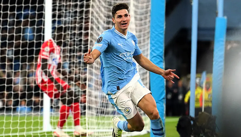 Julian Alvarez Leads Manchester City To Come-From-Behind Win Against Red Star