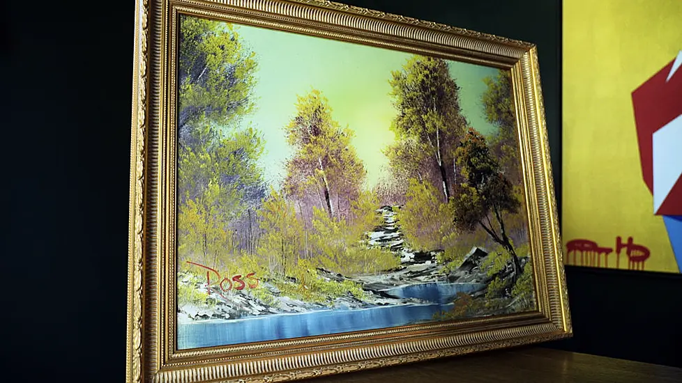 First Bob Ross Tv Painting, Completed In 30 Minutes, Goes On Sale For Nearly $10M