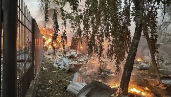 Russia Strikes Hit Cities Across Ukraine, Killing At Least Two People