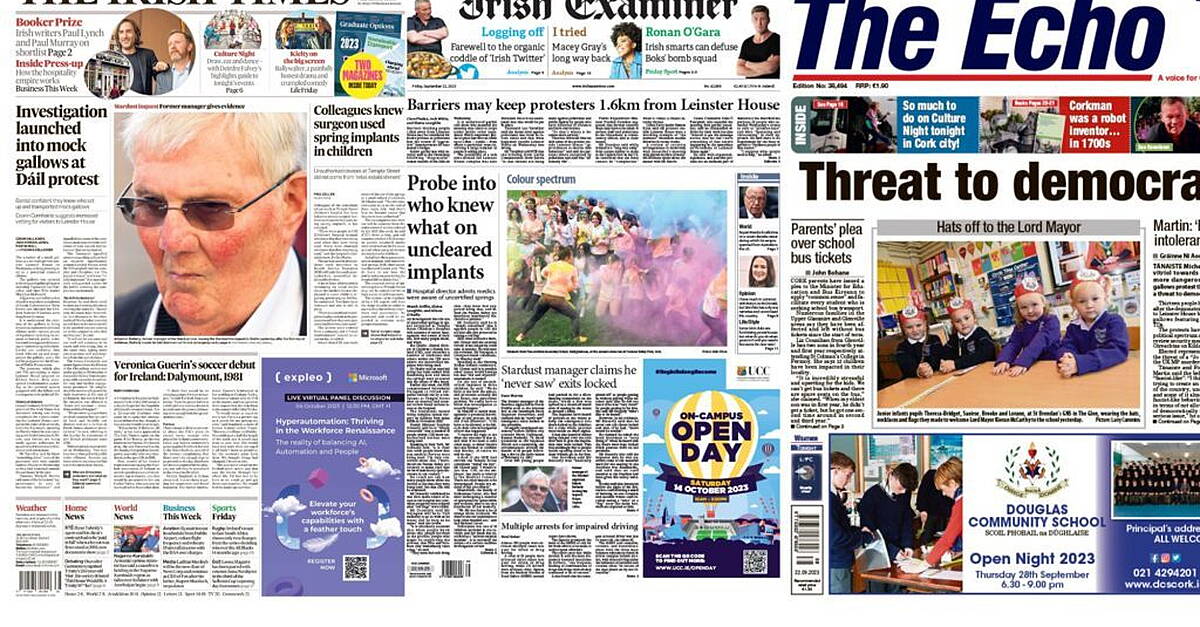 What the papers say: Friday's front pages - Vimarsana News