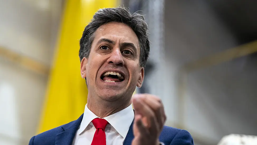 Miliband Hits Out At Sunak Over Net Zero Policy Shift