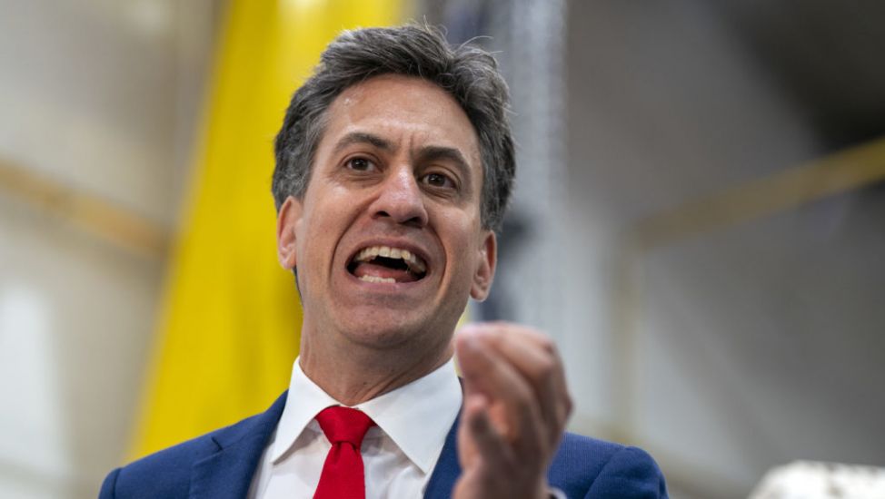 Miliband Hits Out At Sunak Over Net Zero Policy Shift