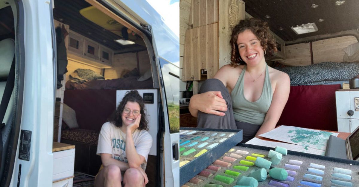 Ireland-loving artist’s three-week van trip becomes permanent life in ‘studio on wheels’