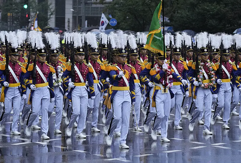 South Korea Parades Troops And Powerful Weapons In Armed Forces Day Ceremony