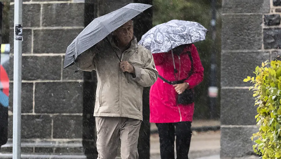 Yellow Rain Warning In Place For Cork, Kerry And Waterford This Morning