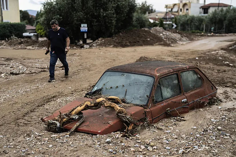 Storm Fills Homes With Mud And Triggers Power Cut After Slamming Into Greek City