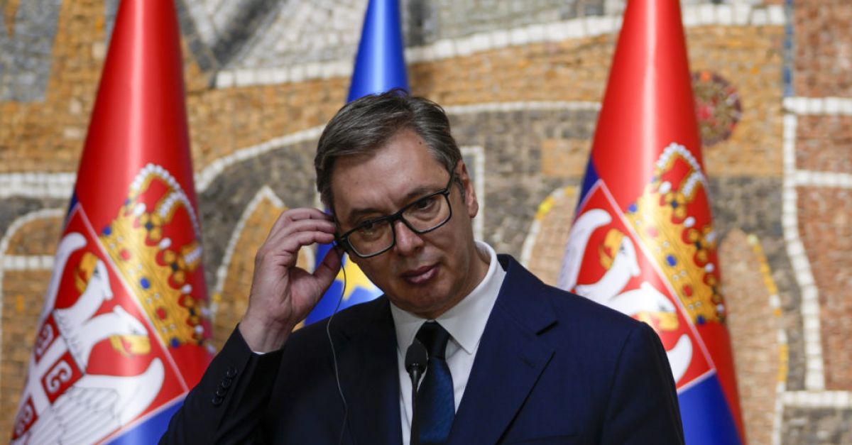 Serbia’s president denies troop buildup on Kosovo border