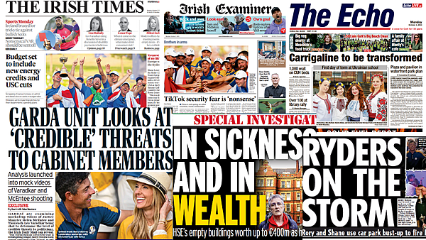 Laois Nationalist — What the papers say: Monday's front pages - Vimarsana News