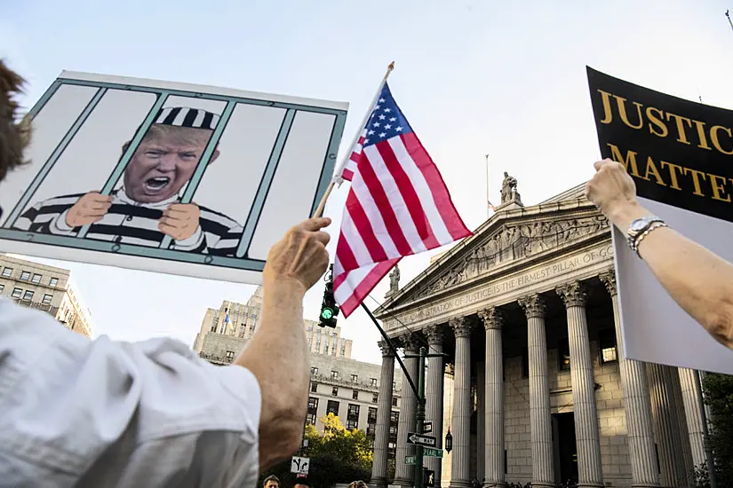 Donald Trump Arrives In Court For Trial Scrutinising His Business Practices