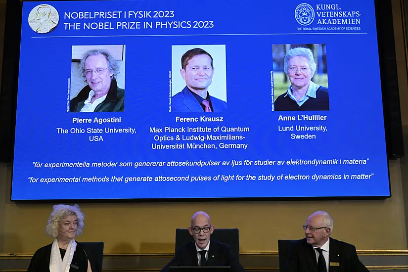 Nobel Prize In Physics Awarded To Three Scientists Analysing Electrons In Atoms