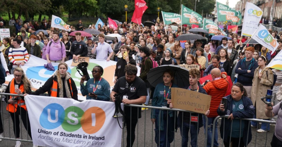 Young people march to demand Government action over ‘crisis’ facing students