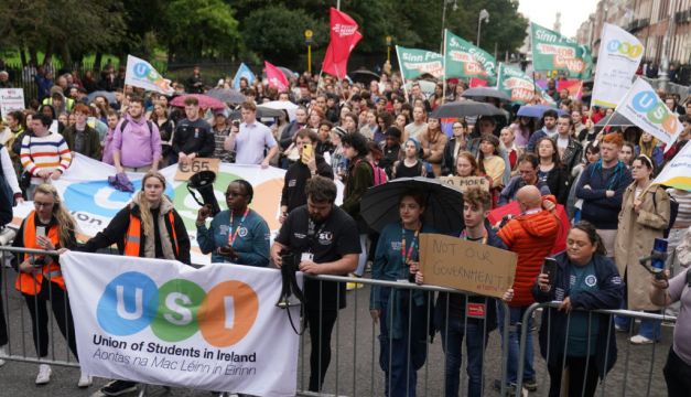 Young People March To Demand Government Action Over ‘Crisis’ Facing Students