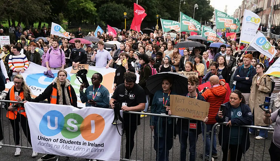 Young People March To Demand Government Action Over ‘Crisis’ Facing Students