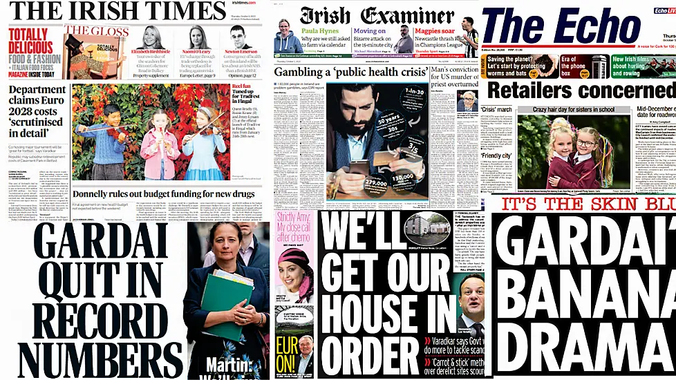 What The Papers Say: Thursday's Front Pages