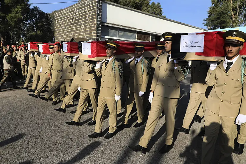 Funerals Held In Syria For Dozens Of Victims Of Attack On Military Ceremony