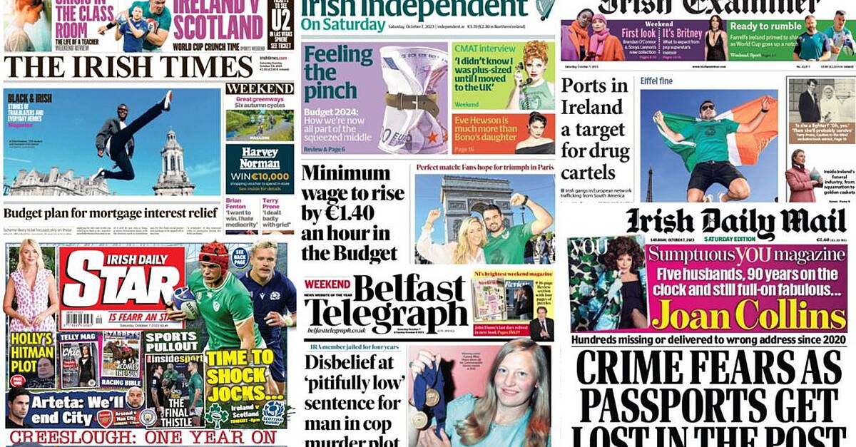 What the papers say: Saturday's front pages - Vimarsana News