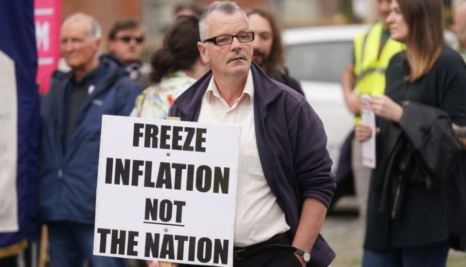 Protesters March Through Dublin City Centre Over Cost Of Living