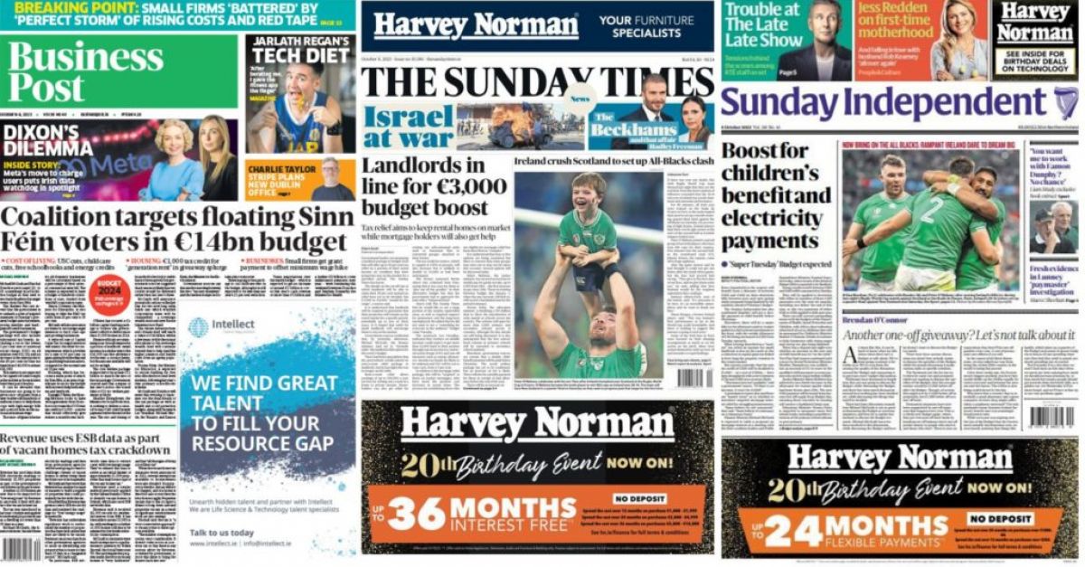 What The Papers Say: Sunday's Front Pages