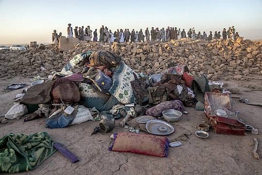 Taliban Chiefs Visit Afghan Villages Hit By Quake That Killed At Least 2,000