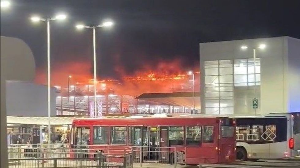 Luton Airport Closed As Fire Rips Through Car Park