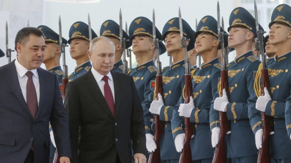 Russian President Putin Arrives In Kyrgyzstan On Rare Trip Abroad