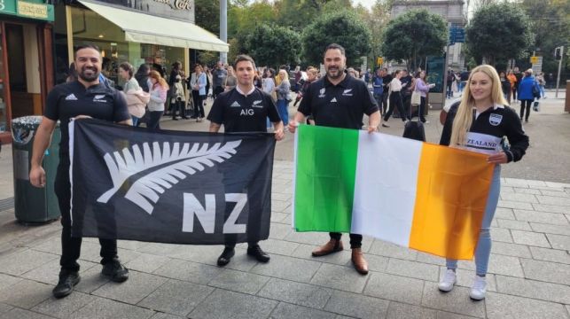 Fans Perform Haka On Grafton Street As Excitement Builds Ahead Of Ireland V New Zealand