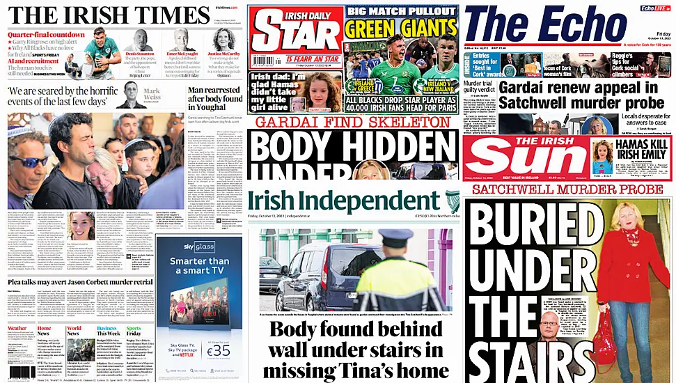 What The Papers Say: Friday's Front Pages