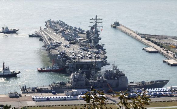 North Korea Raises Spectre Of Nuclear Strike As Us Carrier Arrives In South Korea
