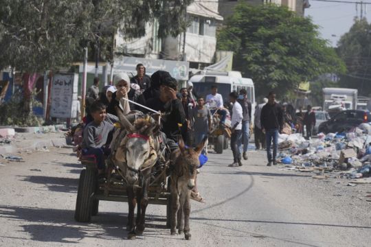 Palestinians Struggling To Flee South In Gaza After Israel’s Evacuation Order