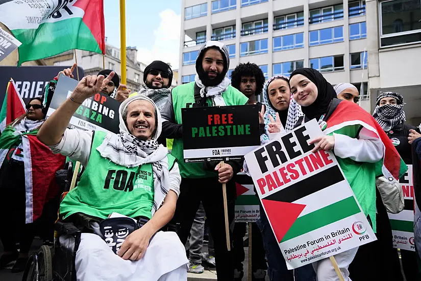 Hundreds Gather For London Pro-Palestine March As Gaza Braces For Invasion