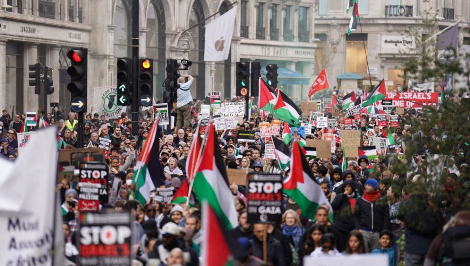 Thousands Attend Pro-Palestine Marches Across The Uk As Gaza Braces For Invasion
