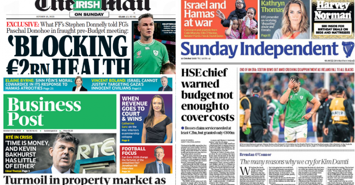 What the papers say: Sunday’s front pages