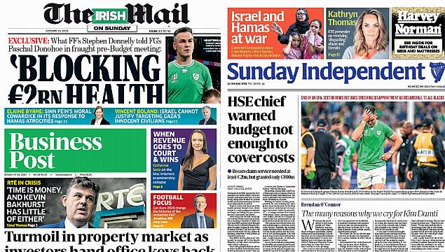 What The Papers Say: Sunday's Front Pages