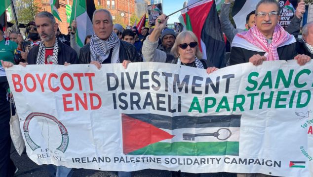Thousands Take Part In Pro-Palestinian Rally In Belfast