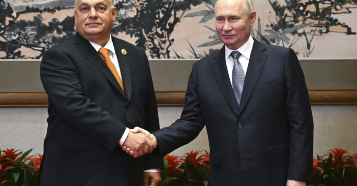 Putin meets Hungary’s PM in rare in-person talks with an EU leader