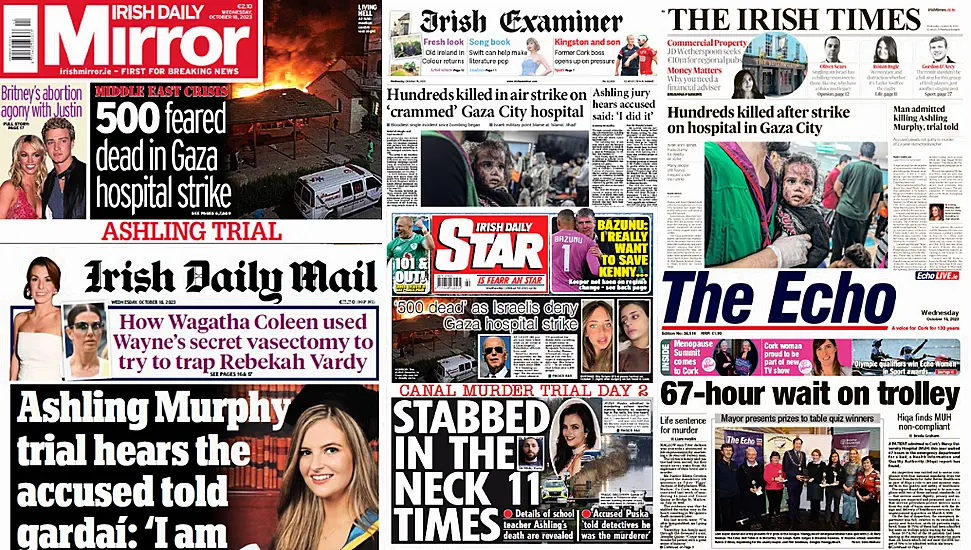 What The Papers Say: Wednesday's Front Pages