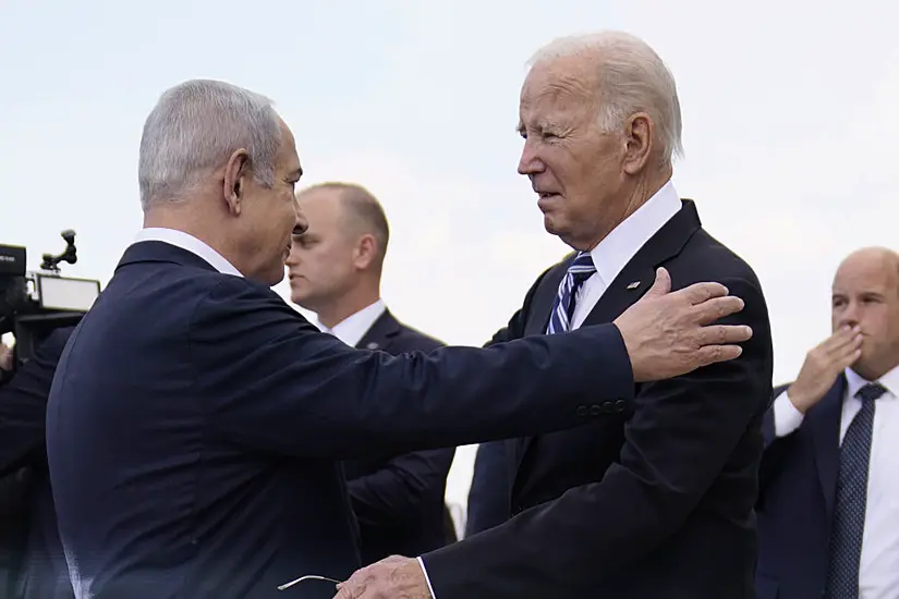 Biden Lands In Israel As Middle East Turmoil Grows Following Gaza Hospital Blast