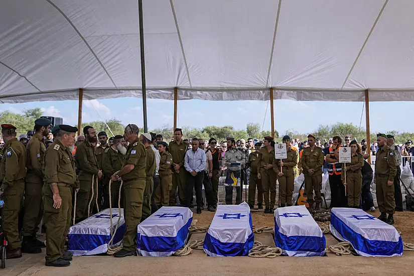 Hundreds Mourn As Israeli Family Of Five That Was Killed Together Laid To Rest