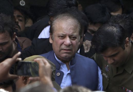 Former Pakistan Prime Minister Nawaz Sharif Returns Home Ahead Of Vote