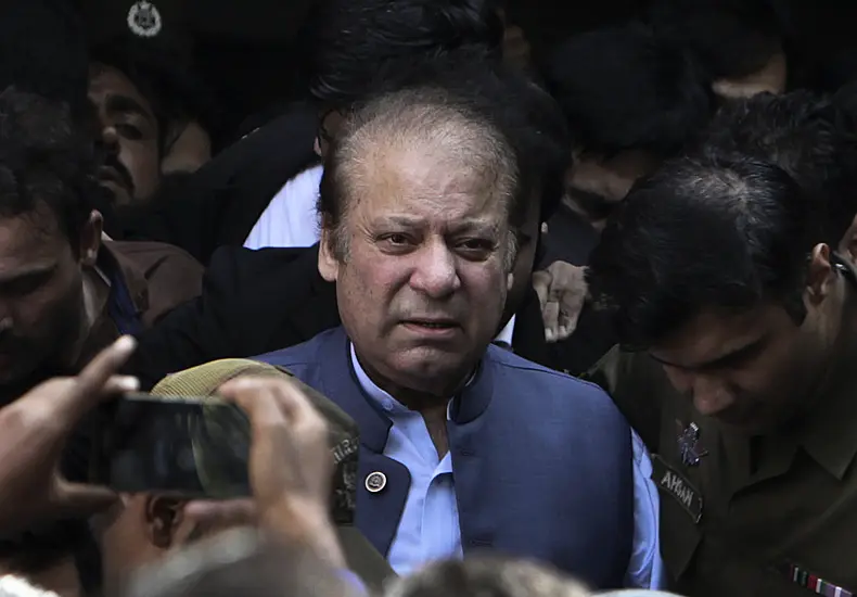 Former Pakistan Prime Minister Nawaz Sharif Returns Home Ahead Of Vote