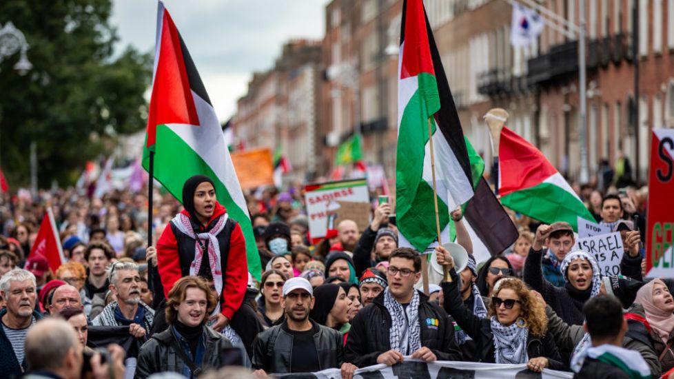 Thousands March In Dublin In Support Of Palestinians