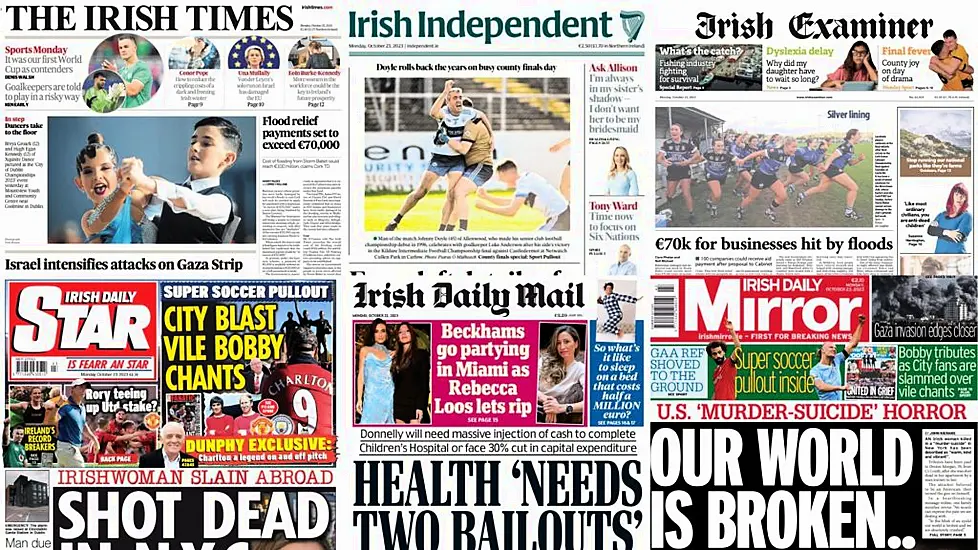 What The Papers Say: Monday's Front Pages