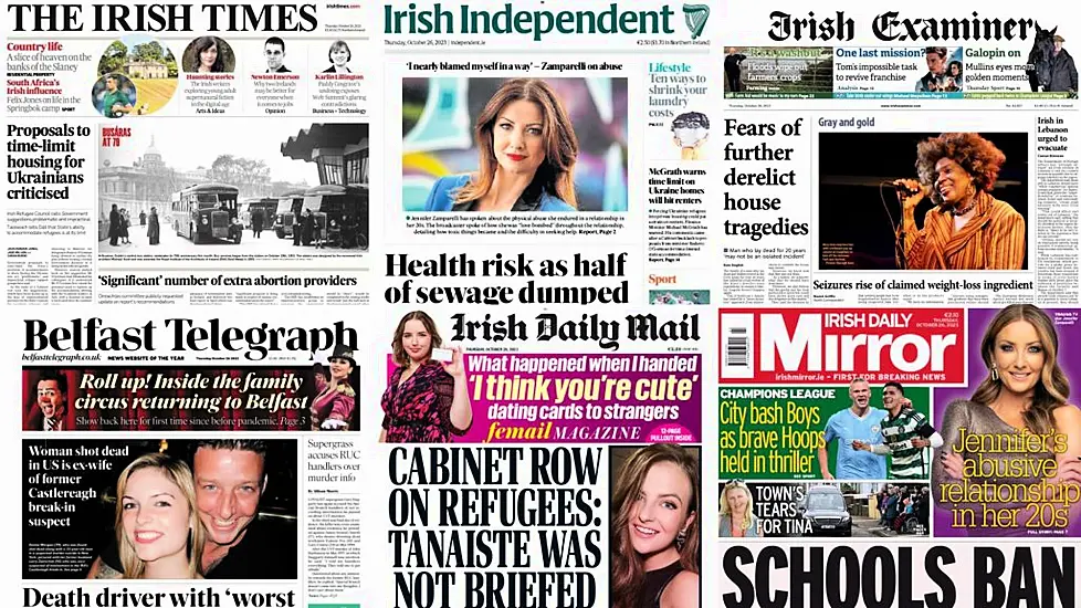 What The Papers Say: Thursday's Front Pages