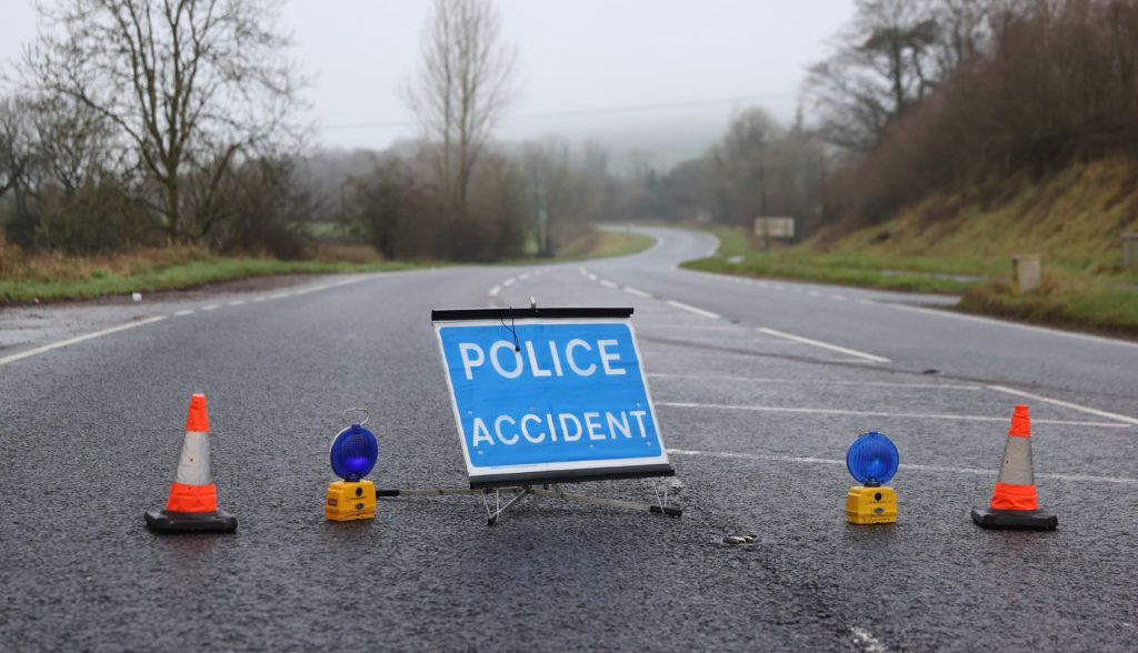 Passenger killed and two injured in single-vehicle crash in Co. Down