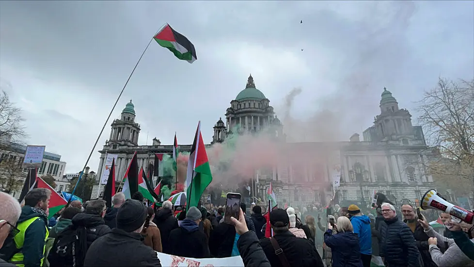 Protesters Gather Across Ireland To Call For Immediate Ceasefire In Gaza