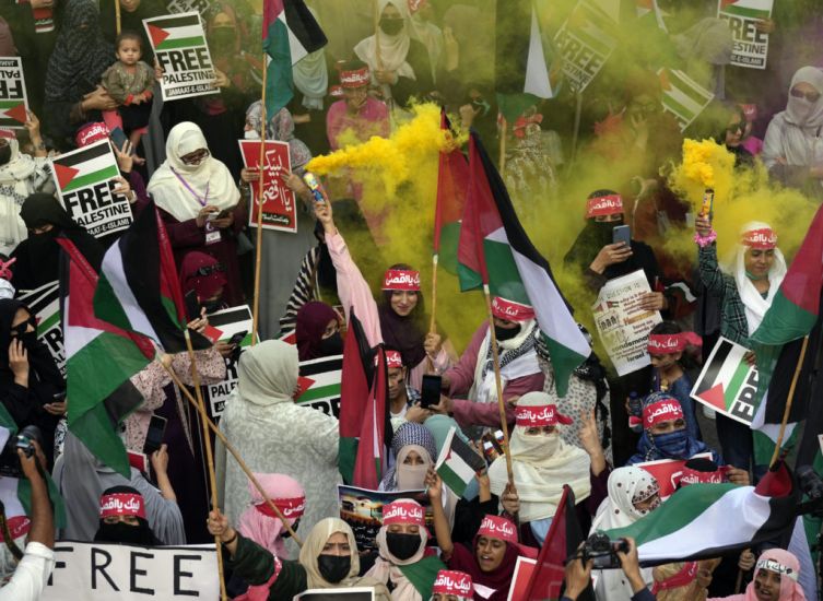 Thousands Join Rally In Pakistan Condemning Israeli Attacks On Gaza