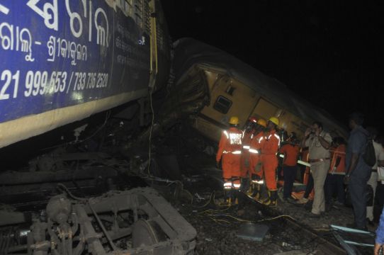 Six Killed And 40 Injured As Two Trains Collide In India