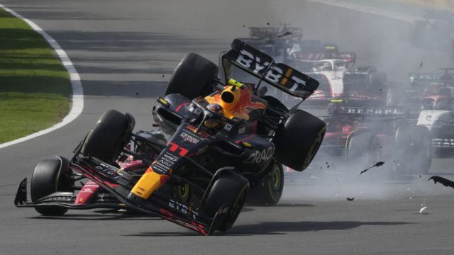 Sergio Perez Lasts Just 14 Seconds In Home Race As Max Verstappen Wins In Mexico