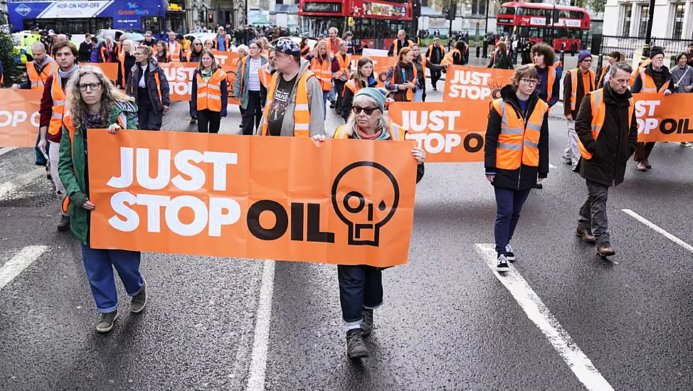 Just Stop Oil Protesters Arrested At Westminster Demonstration